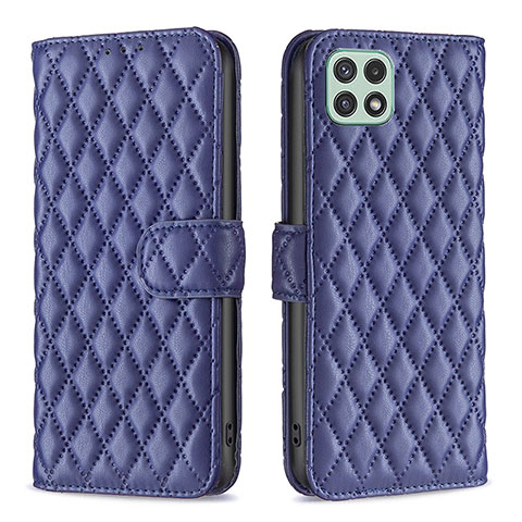 Coque Portefeuille Livre Cuir Etui Clapet B11F pour Samsung Galaxy A22s 5G Bleu