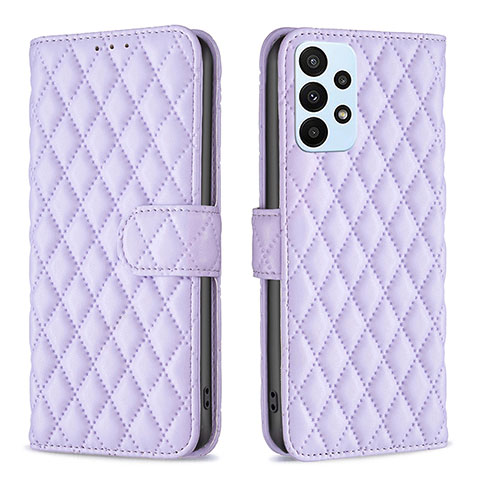 Coque Portefeuille Livre Cuir Etui Clapet B11F pour Samsung Galaxy A23 4G Violet