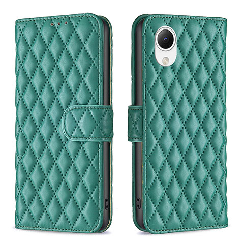 Coque Portefeuille Livre Cuir Etui Clapet B11F pour Samsung Galaxy A23 5G SC-56C Vert