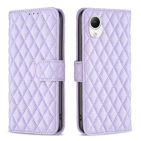 Coque Portefeuille Livre Cuir Etui Clapet B11F pour Samsung Galaxy A23 5G SC-56C Violet