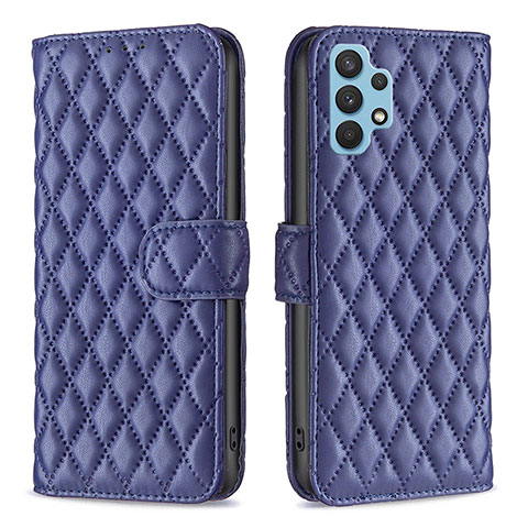 Coque Portefeuille Livre Cuir Etui Clapet B11F pour Samsung Galaxy A32 4G Bleu