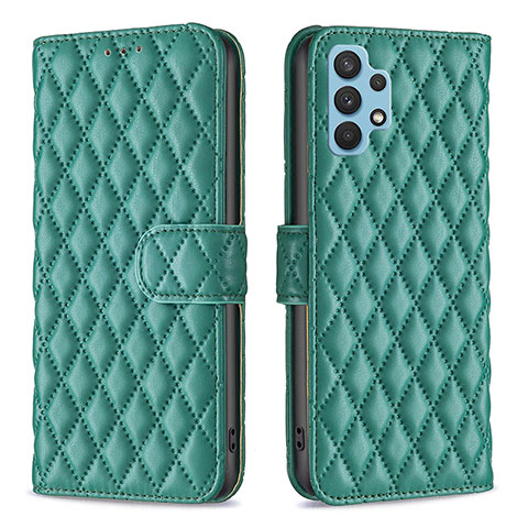 Coque Portefeuille Livre Cuir Etui Clapet B11F pour Samsung Galaxy A32 4G Vert