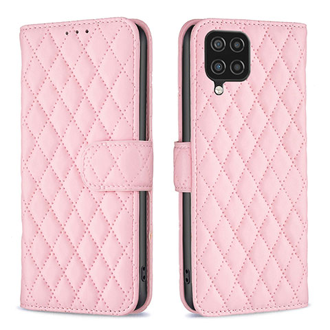 Coque Portefeuille Livre Cuir Etui Clapet B11F pour Samsung Galaxy M12 Or Rose