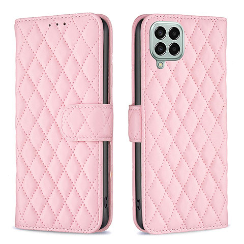 Coque Portefeuille Livre Cuir Etui Clapet B11F pour Samsung Galaxy M33 5G Or Rose