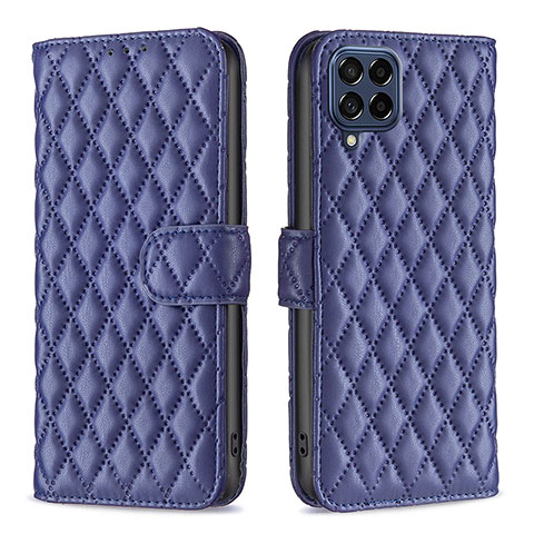 Coque Portefeuille Livre Cuir Etui Clapet B11F pour Samsung Galaxy M53 5G Bleu