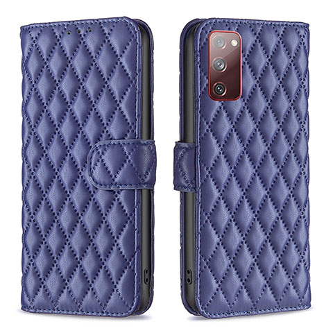 Coque Portefeuille Livre Cuir Etui Clapet B11F pour Samsung Galaxy S20 FE (2022) 5G Bleu