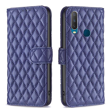 Coque Portefeuille Livre Cuir Etui Clapet B11F pour Vivo Y11 Bleu