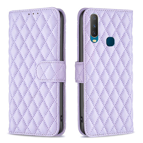 Coque Portefeuille Livre Cuir Etui Clapet B11F pour Vivo Y11 Violet