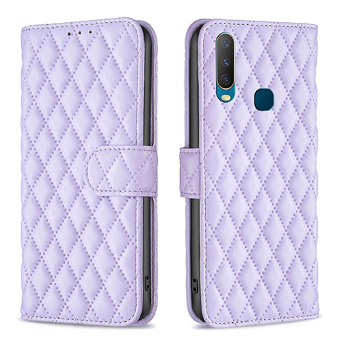 Coque Portefeuille Livre Cuir Etui Clapet B11F pour Vivo Y3s Violet