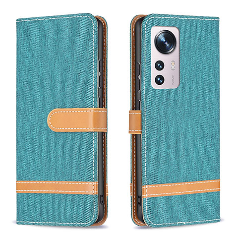 Coque Portefeuille Livre Cuir Etui Clapet B11F pour Xiaomi Mi 12 Pro 5G Vert