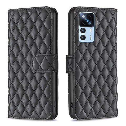 Coque Portefeuille Livre Cuir Etui Clapet B11F pour Xiaomi Mi 12T 5G Noir