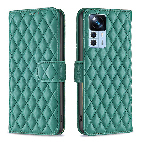 Coque Portefeuille Livre Cuir Etui Clapet B11F pour Xiaomi Mi 12T Pro 5G Vert