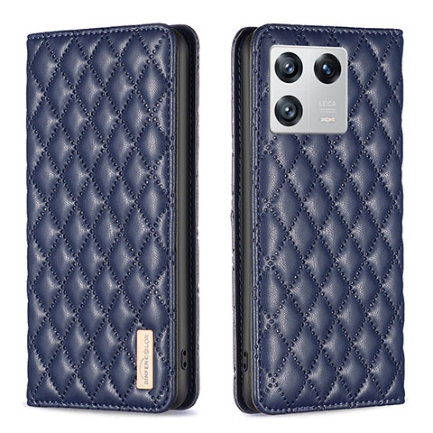 Coque Portefeuille Livre Cuir Etui Clapet B11F pour Xiaomi Mi 13 5G Bleu