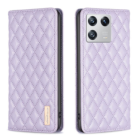 Coque Portefeuille Livre Cuir Etui Clapet B11F pour Xiaomi Mi 13 5G Violet