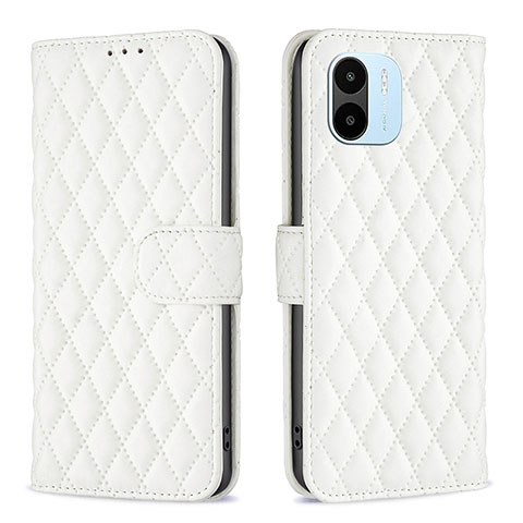 Coque Portefeuille Livre Cuir Etui Clapet B11F pour Xiaomi Poco C51 Blanc