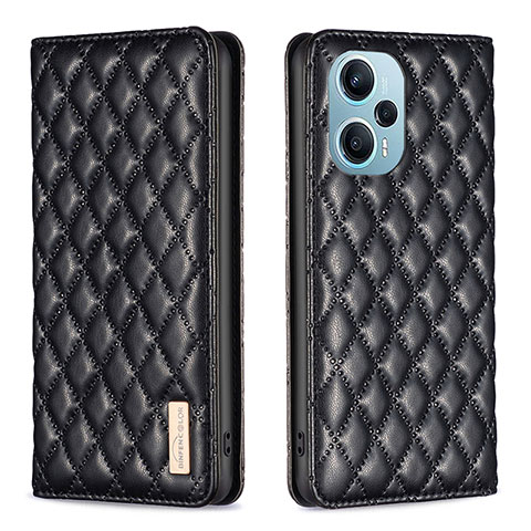 Coque Portefeuille Livre Cuir Etui Clapet B11F pour Xiaomi Poco F5 5G Noir