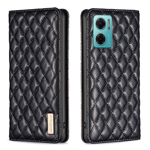 Coque Portefeuille Livre Cuir Etui Clapet B11F pour Xiaomi Redmi 10 5G Noir