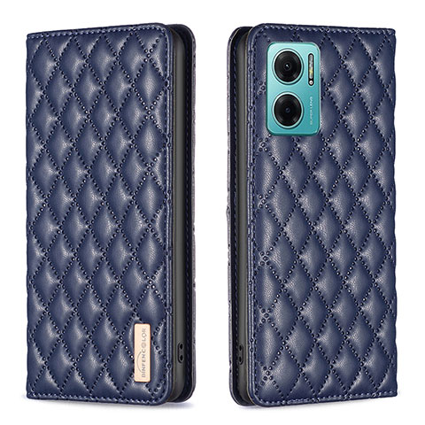 Coque Portefeuille Livre Cuir Etui Clapet B11F pour Xiaomi Redmi 10 Prime Plus 5G Bleu