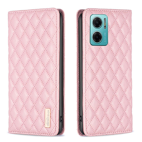 Coque Portefeuille Livre Cuir Etui Clapet B11F pour Xiaomi Redmi 10 Prime Plus 5G Or Rose