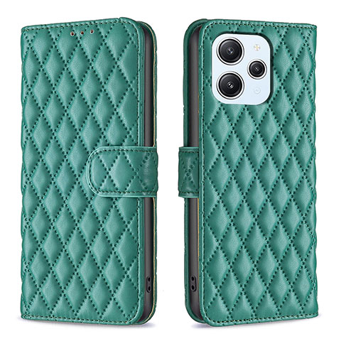 Coque Portefeuille Livre Cuir Etui Clapet B11F pour Xiaomi Redmi 12 4G Vert