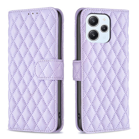 Coque Portefeuille Livre Cuir Etui Clapet B11F pour Xiaomi Redmi 12 4G Violet