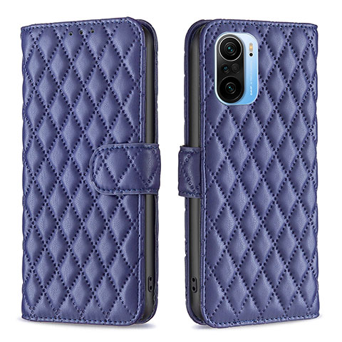 Coque Portefeuille Livre Cuir Etui Clapet B11F pour Xiaomi Redmi K40 5G Bleu