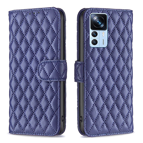 Coque Portefeuille Livre Cuir Etui Clapet B11F pour Xiaomi Redmi K50 Ultra 5G Bleu