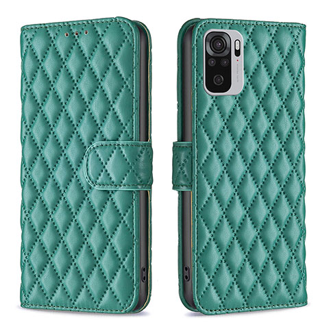 Coque Portefeuille Livre Cuir Etui Clapet B11F pour Xiaomi Redmi Note 10S 4G Vert