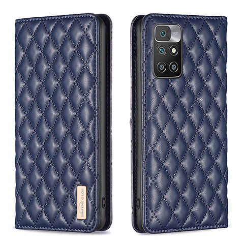 Coque Portefeuille Livre Cuir Etui Clapet B11F pour Xiaomi Redmi Note 11 4G (2021) Bleu