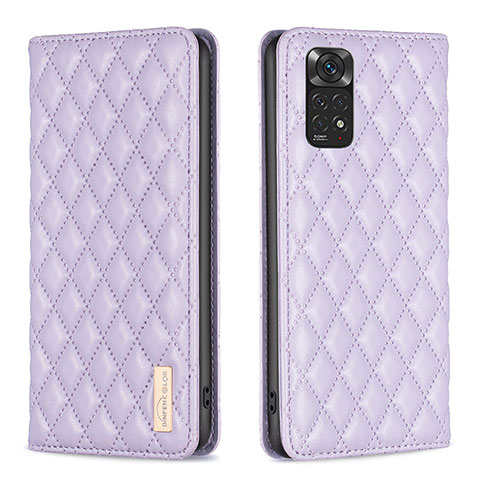 Coque Portefeuille Livre Cuir Etui Clapet B11F pour Xiaomi Redmi Note 11 4G (2022) Violet