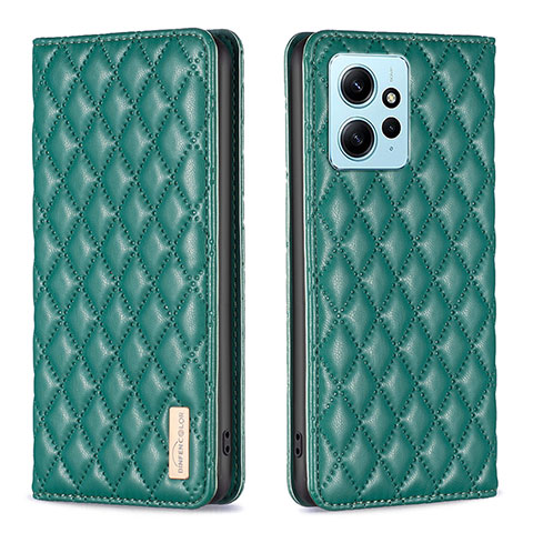 Coque Portefeuille Livre Cuir Etui Clapet B11F pour Xiaomi Redmi Note 12 4G Vert