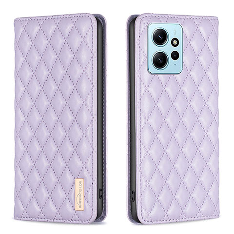 Coque Portefeuille Livre Cuir Etui Clapet B11F pour Xiaomi Redmi Note 12 4G Violet