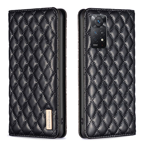 Coque Portefeuille Livre Cuir Etui Clapet B11F pour Xiaomi Redmi Note 12 Pro 4G Noir