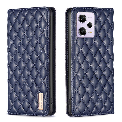 Coque Portefeuille Livre Cuir Etui Clapet B11F pour Xiaomi Redmi Note 12 Pro+ Plus 5G Bleu