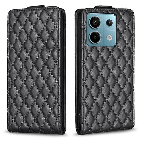 Coque Portefeuille Livre Cuir Etui Clapet B11F pour Xiaomi Redmi Note 13 Pro 5G Noir