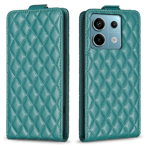 Coque Portefeuille Livre Cuir Etui Clapet B11F pour Xiaomi Redmi Note 13 Pro 5G Vert