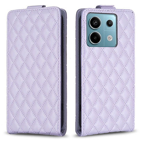 Coque Portefeuille Livre Cuir Etui Clapet B11F pour Xiaomi Redmi Note 13 Pro 5G Violet Clair