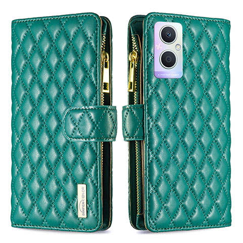 Coque Portefeuille Livre Cuir Etui Clapet B12F pour OnePlus Nord N20 5G Vert