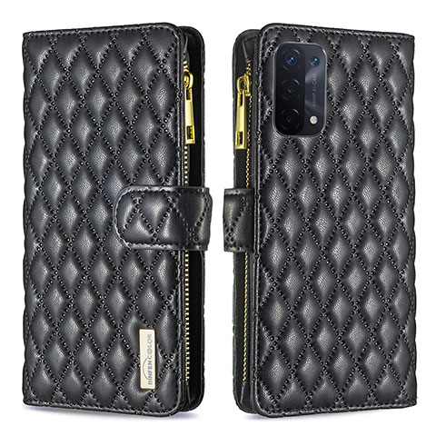 Coque Portefeuille Livre Cuir Etui Clapet B12F pour Oppo A54 5G Noir