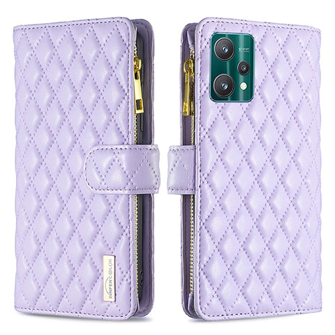 Coque Portefeuille Livre Cuir Etui Clapet B12F pour Realme 9 5G Or Rose