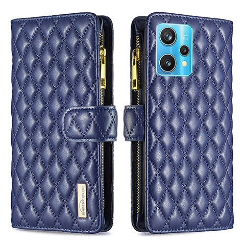 Coque Portefeuille Livre Cuir Etui Clapet B12F pour Realme Narzo 50 Pro 5G Bleu