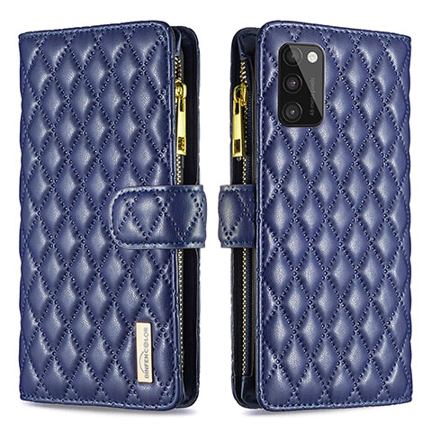 Coque Portefeuille Livre Cuir Etui Clapet B12F pour Samsung Galaxy A41 Bleu