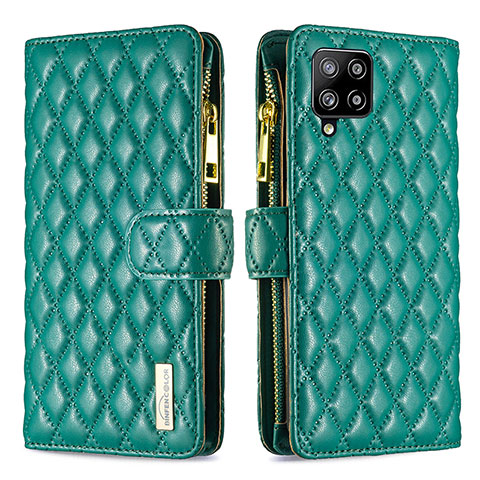 Coque Portefeuille Livre Cuir Etui Clapet B12F pour Samsung Galaxy A42 5G Vert