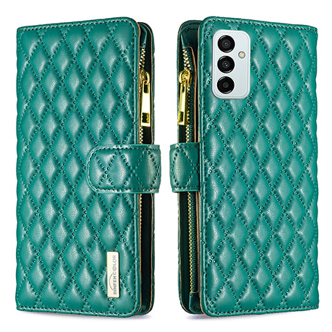 Coque Portefeuille Livre Cuir Etui Clapet B12F pour Samsung Galaxy F23 5G Vert