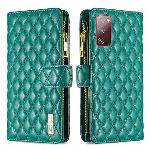 Coque Portefeuille Livre Cuir Etui Clapet B12F pour Samsung Galaxy S20 FE 5G Vert