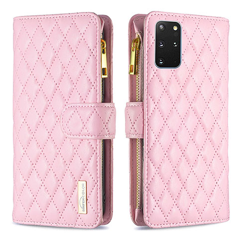 Coque Portefeuille Livre Cuir Etui Clapet B12F pour Samsung Galaxy S20 Plus 5G Or Rose