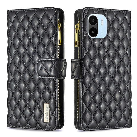 Coque Portefeuille Livre Cuir Etui Clapet B12F pour Xiaomi Poco C50 Noir