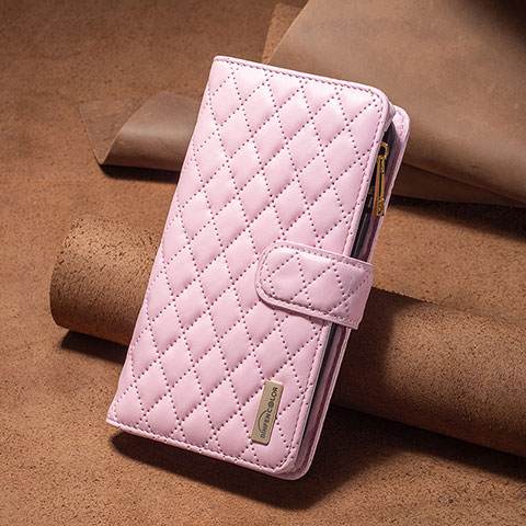 Coque Portefeuille Livre Cuir Etui Clapet B12F pour Xiaomi Poco C65 Or Rose