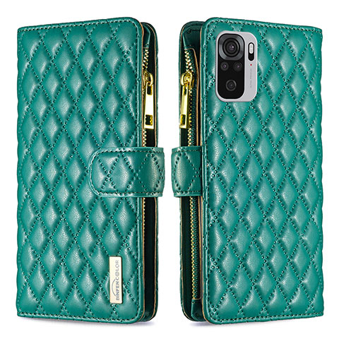 Coque Portefeuille Livre Cuir Etui Clapet B12F pour Xiaomi Poco M5S Vert