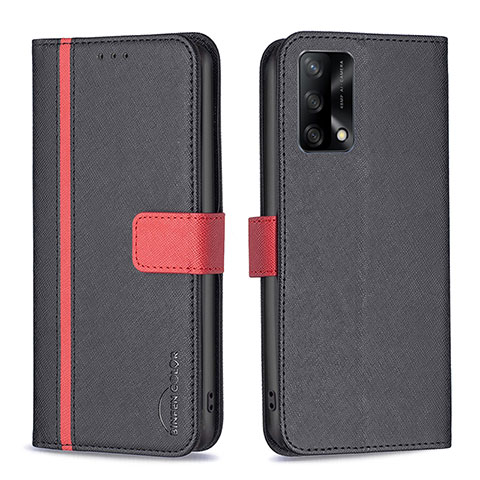 Coque Portefeuille Livre Cuir Etui Clapet B13F pour Oppo A74 4G Noir